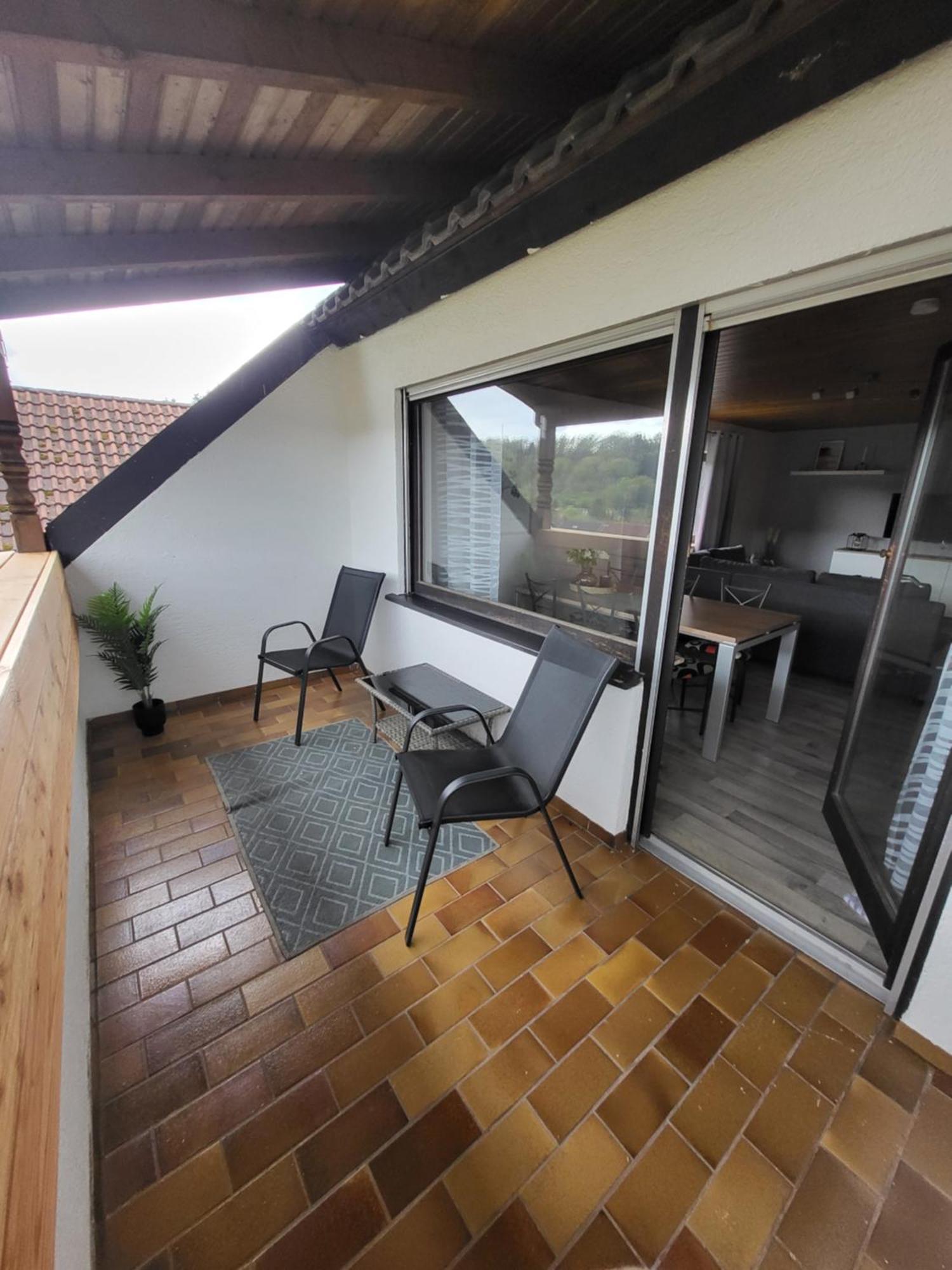 Ferienwohnung Weitblick Uninah Homburg  Ngoại thất bức ảnh